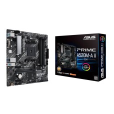 ASUS PRIME A520M-A II/CSM AMD AM4 (Ryzen 5000 Series) Micro ATX Commercial Motherboard (ECC Memory, M.2 Support, 1Gb Ethernet, DP/HDMI 2.1/D-Sub, 4K@60HZ, USB 3.2 Gen 1 Type-A, ARGB Header with AURA Sync and ASUS Control Center Express)
