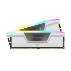 CORSAIR VENGEANCE RGB DDR5 RAM 64GB (2x32GB) 6000MHz CL40 Intel XMP iCUE Compatible Computer Memory - White (CMH64GX5M2B6000C40W)