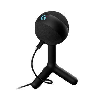 Logitech G Yeti Orb Condenser RGB Gaming Microphone with LIGHTSYNC, USB Mic for Streaming, Cardioid, USB Plug and Play for PC/Mac - Black
