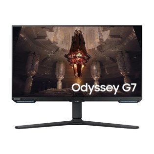 Samsung 28" Odyssey G7 BG702, 4K UHD Resolution & IPS Panel Flat Gaming Monitor with Smart TV Experience, 144Hz Refresh Rate & 1ms Response Time, G-Sync Compatible, Gaming Hub - LS28BG702EMXUE