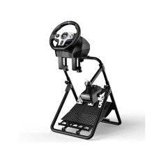 Racing Steering Wheel Stand for Logitech G25 G27 G29 G920 G923 GT500 T300RS/T300GT/ T500RS/TGT/TS-PC PXN-V3 V9 V900 Folding Bracket Collapsible Tilt-Adjustable Racing Stand (Racing Wheel NOT Included) - PXN-A9