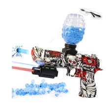 Electric with Gel Ball Blaster, Desert-E Eco-Friendly Splatter Ball Blaster Automatic, with Water Beads and Goggles, for Shooting Team Game, Ages 12+ and Above