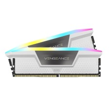 CORSAIR VENGEANCE RGB DDR5 RAM 32GB (2x16GB) 6400MHz CL36 Intel XMP iCUE Compatible Computer Memory - White (CMH32GX5M2B6400C36W)