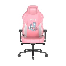 DXRacer Craft Pro Hallo Human Cat Edition Gaming Chair, 2D Integrated Lumbar Support, 4D Armrest, 90° - 135° Reclining Backrest, Cold-Cure Foam, Class 4 Hydraulics, Pink | CRA-PR008-P-H1