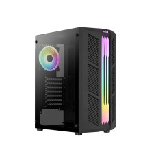 AeroCool Prime ARGB 12cm Addressable RGB fan, Mid-Tower Computer Case - Black -  Prime-G-Bk-v2