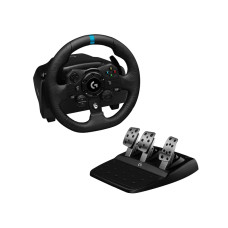 Logitech G923 Racing Wheel and Pedals for Xbox X|S, Xbox One and PC featuring TRUEFORCE up to 1000 Hz Force Feedback, Responsive Pedal, Dual Clutch Launch Control, and Genuine Leather Wheel Cover