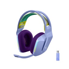 Logitech G733 Lightspeed Wireless Gaming Headset with Suspension Headband, LIGHTSYNC RGB, PRO-G Audio Drivers - Lilac
