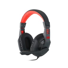 Redragon H120 Wired Over-Ear Gaming Headset with Microphone and Volume Control for Mobiles/Smart Devices, PC and PS4 (Black)