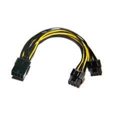 8 Pin female to Dual 8 Pin PCIe Adapter Power Cable, (CPU to GPU) CPU 8 Pin Female to Dual PCIe 2X 8 Pin (6+2) Male Power Adapter Splitter Cable for Graphics Card