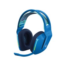 Logitech G733 Lightspeed Wireless Gaming Headset with Suspension Headband, LIGHTSYNC RGB, PRO-G Audio Drivers - Blue