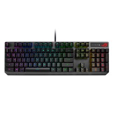 ASUS ROG Strix Scope RX  Mechanical Gaming Keyboard | Red Optical Mechanical Switches | USB 2.0 Passthrough | 2X Wider Ctrl Key for Greater FPS Precision | Aura Sync, Armoury Crate RGB Lighting