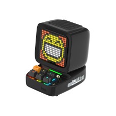 Divoom Ditoo-Pro Retro Pixel Art Game Bluetooth Speaker with 16X16 LED App Controlled Front Screen (Black)
