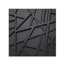 Art 3D Wall Panel for Interior Wall Décor, PVC Star Textured Wall Panels for Living Room Bedroom Office Lobby Hotel, Black 50 x50cm, 32 Sq. Ft (12 Pack)