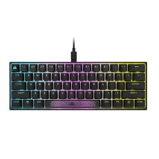 Corsair K65 RGB MINI 60% Mechanical Gaming Keyboard (Customizable Per-Key RGB Backlighting, CHERRY MX Brown Mechanical Keyswitches, Detachable USB Type-C Cable, AXON Hyper-Processing Technology) Black