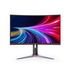 AOC C27G2Z 27" Curved Frameless Ultra-Fast Gaming Monitor, FHD 1080p, 0.5ms 240Hz, FreeSync, HDMI/DP/VGA, Height Adjustable, Black, 27" FHD Curved